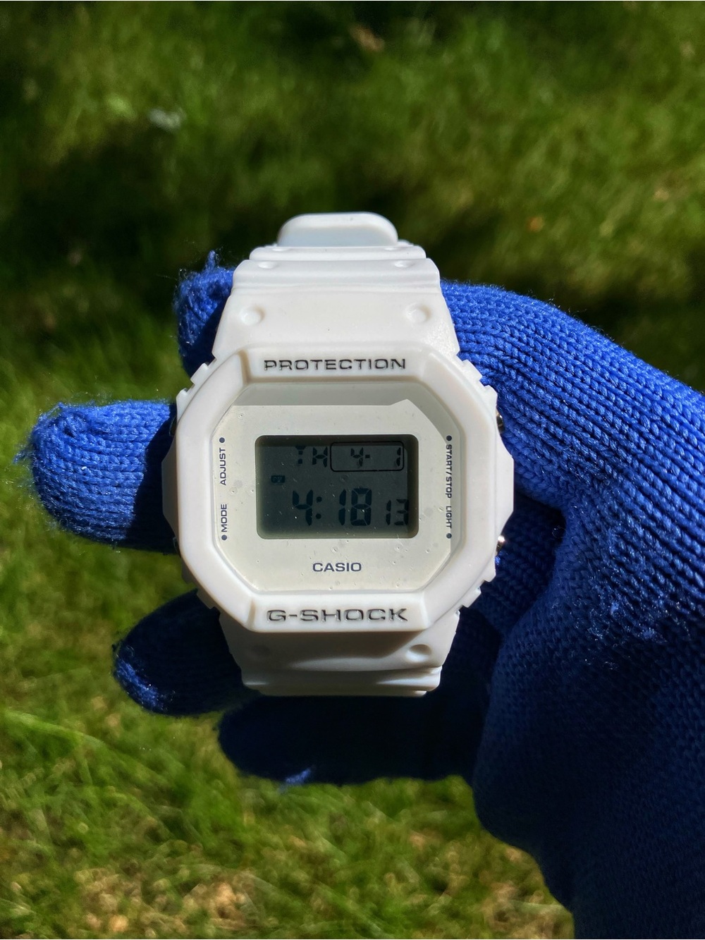 Custom G Shock All white Dw5600 Colorway
